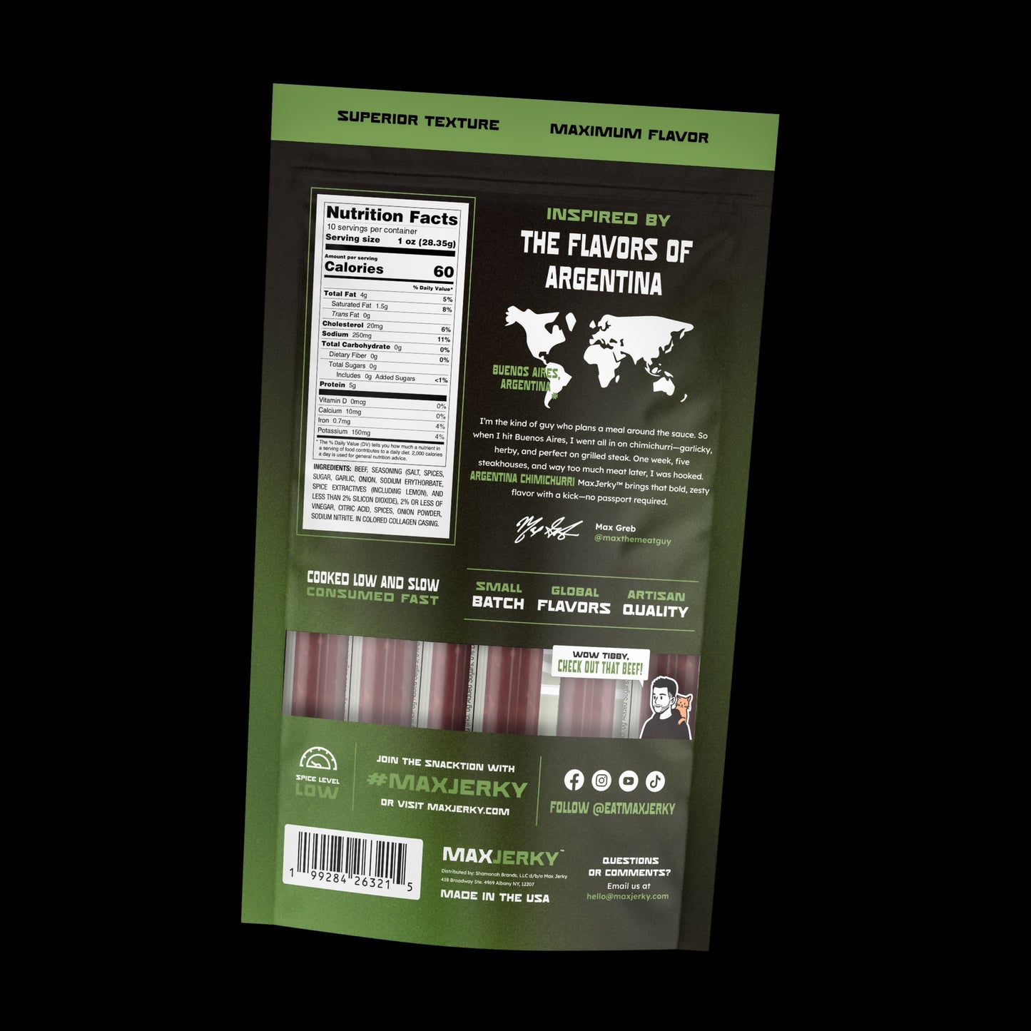 Argentina Chimichurri Beef Sticks